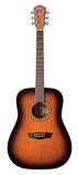 Washburn 6 String Acoustic Guitar, Right (WD7SATB-A)