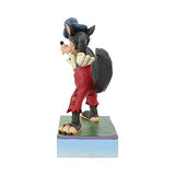 Enesco Disney Traditions by Jim Shore Three Little Pigs The Big Bad Wolf Figurine, 6.2 Inch, Multicolor