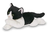 Bearington Lil' Domino Small Plush Stuffed Animal Black and White Tuxedo Cat, Kitten 8 inch