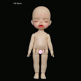 ZDD 1/8 SD Doll BJD Dolls 16cm 6.3Inch Full Set Jointed Dolls Toy Action Figure + Makeup + Accessory Gifts for Boys and Girls