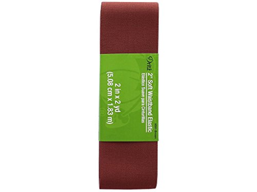 Dritz Notions Elastic Soft Waistband 2" Brown