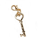 Darice Jewelry Making Charms Statement Lobster Claw Key Gold (3 Pack) 1999-7346 Bundle with 1
