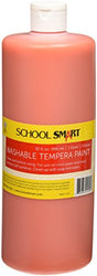 School Smart Washable Tempera Paint - Quart - Orange