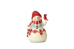 Enesco Jim Shore Heartwood Creek Pint Sized Snowman w/Cardinal