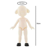 LoveinDIY 1/12 Scale Movable Nude Body Parts 13 Joints for OB11 Dolls DIY Making