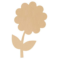 Wood Flower Cutouts, 12-inch x 6.5-inch, Pack of 1 Unfinished Wood Cutout for Painting, Spring Craft, and Easter/Spring Decorations, by Woodpeckers