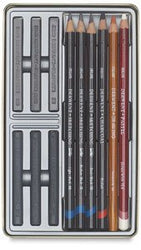 Derwent 12 Sketching Collection: Mixed Drawing Materials by erwent
