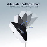 Softbox Lighting Kit, skytex Continuous Photography Lighting Kit with 2x20x28in Soft Box | 2x135W 5500K E27 Bulb, Photo Studio Lights Equipment for Camera Shooting, Video Recording