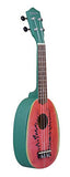 HOT SEAL Kids Teens Beginners 21in Cute Pineapple Shape Handmade Dapper Soprano Ukulele Uke (21in, Watermelon)