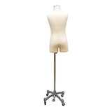 Fully Pinnable Child Dress Form Mannequin on Rolling Wheel Base