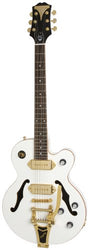 Epiphone WILDKAT Royale  Semi-Hollowbody Electric Guitar with Bigsby Tremelo, Pearl White