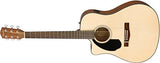 Fender CD-60SCE Dreadnought Acoustic Guitar - Natural - Left-Handed