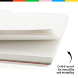 60 Sheets 9 X 12 Watercolor Paper (140lb/300gsm) Fold Over Design Cold Press Watercolor Pad - 2 Pack