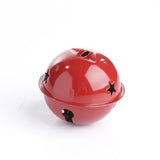 2-3/4" Red Sleigh Bell with Star Cutouts Christmas Jingle Bells