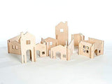 Modular Wood House Walls Building Toy