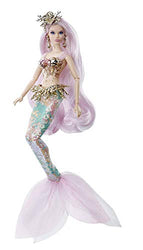 Barbie Collector: Mermaid Enchantress Fantasy Doll, 11.5-Inch, with Sequined Mermaid Tail, Pink and Blue Hair and Golden Accessories