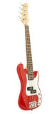 ELECTRIC BASS GUITAR - RED - Small Scale 36" Inch Childrens Mini Kids NEW