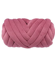 Super Chunky Vegan Velvet Yarn, 2 LBS Acrylic Bulky Big Roving Softee Jumbo Tubular Yarn for Arm Knitting Home Décor Blankets Rugs Making Garments (2 LBS / 43 Yards, Pink)
