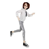 EVA BJD 1/3 SD Doll 24 inch Ball Jointed Dolls with Sportywear Hair Shoes and Makeup White Fitness Boy Doll