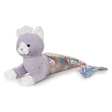 GUND Cat Mermaid with Rainbow Iridescent Tail Plush Stuffed Animal, 18"