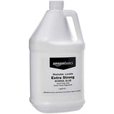 Amazon Basics All Purpose Washable School White Liquid Glue, Extra Strong, Great for Making Slime, 1 Gallon Bottle, 2-Pack