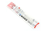 Tombow MONO Zero Eraser, Round Tip, Retractable, Silver Barrel (Eraser with an extra refill
