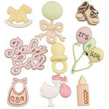 Bulk Buy: Buttons Galore (6-Pack) Button Theme Pack Baby Girl BTP-4424