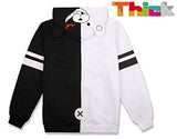 GK-O Danganronpa Monokuma Black and White Bear Hoodie Jacket Cosplay Costume (Asian Size Medium)