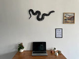 Metal Wall Decor, Snake Wall Art, Metal Snake Decor, Animal Art, Wall Hanging (30"W x 14"H / 75x35cm)
