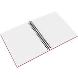 Arteza Hardcover Sketchbook, 9 x 12 Inches, 100 Sheets — 200 Pages, Pink Cover, Spiral-Bound 68-lb Drawing Pad, Art Supplies for Drawing with Dry Media, Sketching, and Journaling
