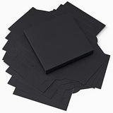 Arteza DIY Frame Canvases for Painting, 5 Sheets, 9 x 9 inches – Folded, 100% Cotton, 8 oz Primed Square Black Canvas, Art Supplies for Acrylic, Oil, Tempera, and Gouache Painting