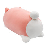 Auspicious beginning Stuffed Animal Cat Plush Toy Anime Cute Kitten Kawaii Plushie Kitty Soft Pillow, Plush Toy Gifts for Boys Girls (Pink-cat, 15.7")