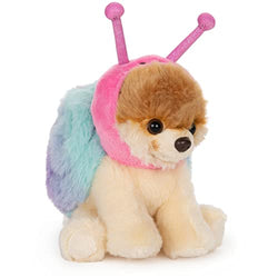 GUND The World’s Cutest Dog Boo Itty Bitty Boo Snail #60 Stuffed Animal Plush, Pink and Blue, 5”
