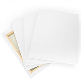 Arteza 16x20” Stretched White Blank Canvas, Bulk Pack of 6, Primed, 100% Cotton for Painting,