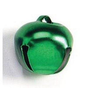 Darice 1in. Matte Green Jingle Bells (pack of 8)