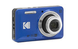 Kodak PIXPRO Friendly Zoom FZ55-BL 16MP Digital Camera with 5X Optical Zoom 28mm Wide Angle and 2.7" LCD Screen (Blue)