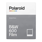 Polaroid 600 Sun600 LMS Silver Camera with Black and White Instant Film and Film Kit Bundle (3 Items)