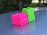 Fernaco Pencil Holders (2-Pack) Neon Pink Green Colored Silicone Cups | Makeup, Art School Desk