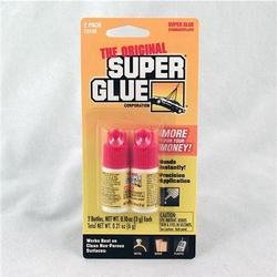 Super Glue 3 Gram Clear Double Pack Bottles