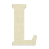 UNFINISHEDWOODCO 23-Inch Unfinished Wood Letter, Large, Letter L