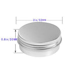 KKDAO 1 oz 30 Pack Aluminum Tin Cans Empty Containers Screw Top Round Metal Cans with Screw Lids for Cosmetic,Candle,Spices, Candy, Coffee Beans, DIY, Earrings, Rings, Tea or Gift