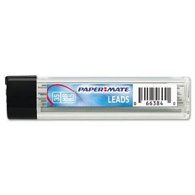 Papermate/Sanford Mechanical Pencil Lead Refill, .5mm, HB/Black (PAP66384) Category: Pencil Lead