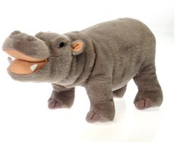 Fiesta Toys Standing Hippo Hippopotamus Plush Stuffed Animal, 14"