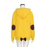 FirstCos Wonder Egg Priority Ohto Ai Cosplay Hoodies Anime Pullover Drawstring Hooded Sweatshirts Yellow Cute Sunflowers Tops (Ohto Ai Hoodies, L)