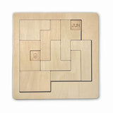 Daily Calendar Puzzle (High Quality Wood) for Coffee Tables, Family Rooms, Christmas Gift, Students, Office Toy, Game Room (Natural Wood)