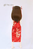 Petite Marie Japan for 1/4 Doll 16 inch 40cm MDD (Mini Dollfie Dream) BJD Dress China Long Length with Hair Ornament Red [No.0167] Clothes Only not Include Doll