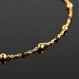 UMAOKANG 16.4 Feet Gold Chain for Jewelry Making Golden Black Ball Bead Link Chain Roll Necklace Anklet DIY Jewelry Supplies with Lobster Clasps and Jump Rings Bulk