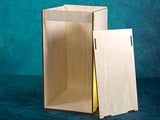 RPFAB LLC, KISS Simple Single Wide (KSW) Book Nook Kit, Wooden Diorama Project, Model DIY Dollhouse, Bookend Book Nook Building with LED Light, Gift for Birthdays, Christmas, Holiday, USA Made
