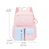 KEBEIXUAN Backpacks for Girls kids Fashion Laptop Backpacks 15.6 Inch School Bag with Cute Pendant(Pink)