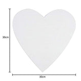 Painting Canvas Panel Boards-11.8 Inch, Heart Shape Stretched Primed Blank Linen Canvas, Oil Paint & Wet Art Media, Canvases for Art Supplies for Acrylics, Hobby Painters & Beginner, DIY Wall Decorate
